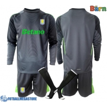 Fotballdrakt Barn Aston Villa Keeper Hjemmedraktsett 2025-26 Langermet (+ Korte bukser)